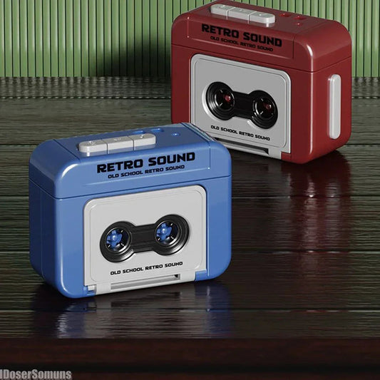 Mini Retro Tape Recorder Keychain – Vintage Vibes on the Go! 74SS0 Home Store Store