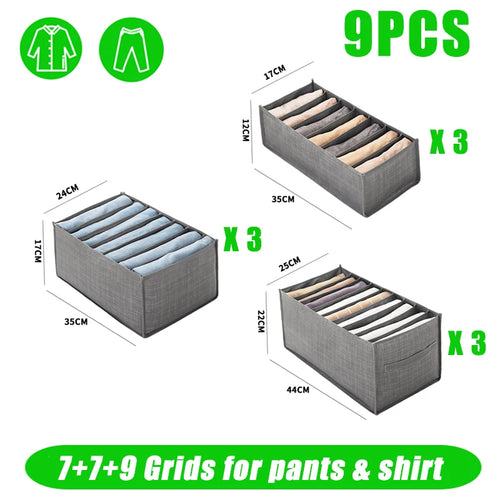 Closets Clothes Organizer Pants Jeans Storage Box Cabinet Organizer