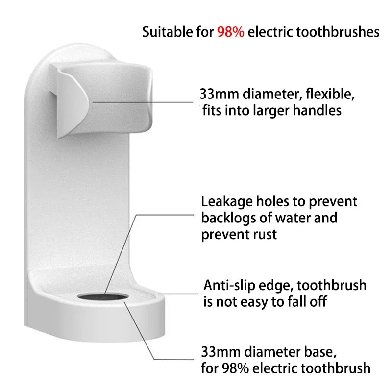 Electric Toothbrush Holder Traceless Toothbrush Stand Rack