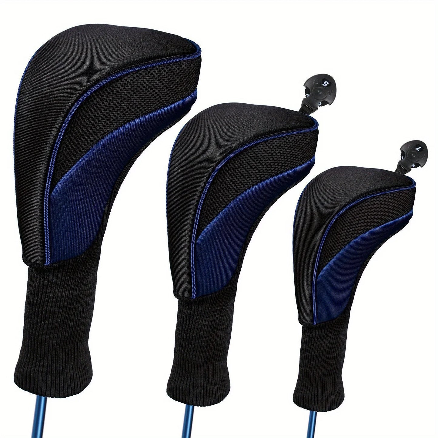 Golf Headcovers Set - Perfect Fit Driver, Fairway Wood, And Hybrid