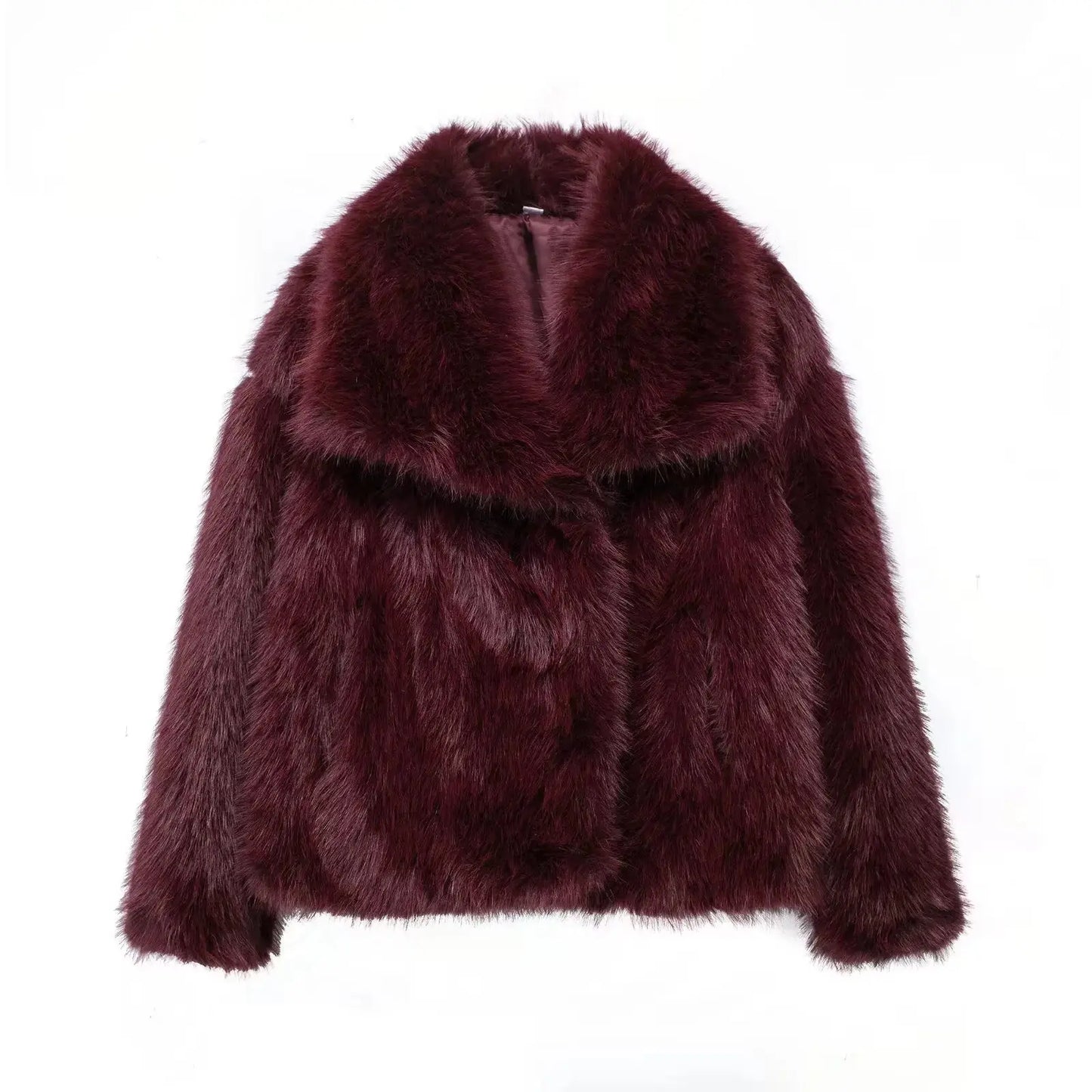 Women's Fashion Cropped Faux Fur Jacket Stone's Store