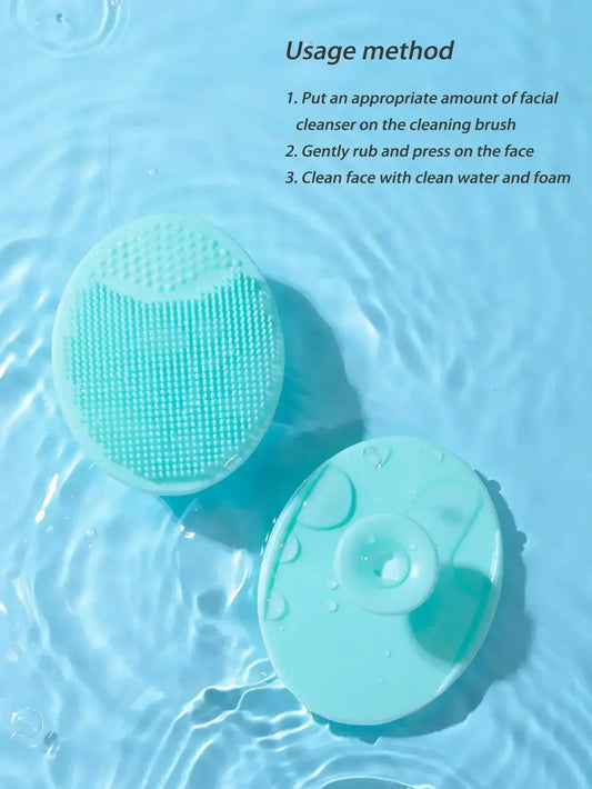 3PC Soft Silicone Face Brush Cleanser and Massager Manual Facial