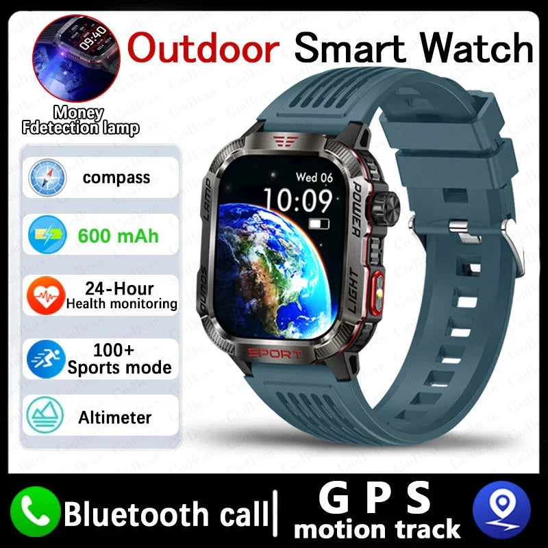Military GPS Smartwatch – Rugged & Adventure-Ready