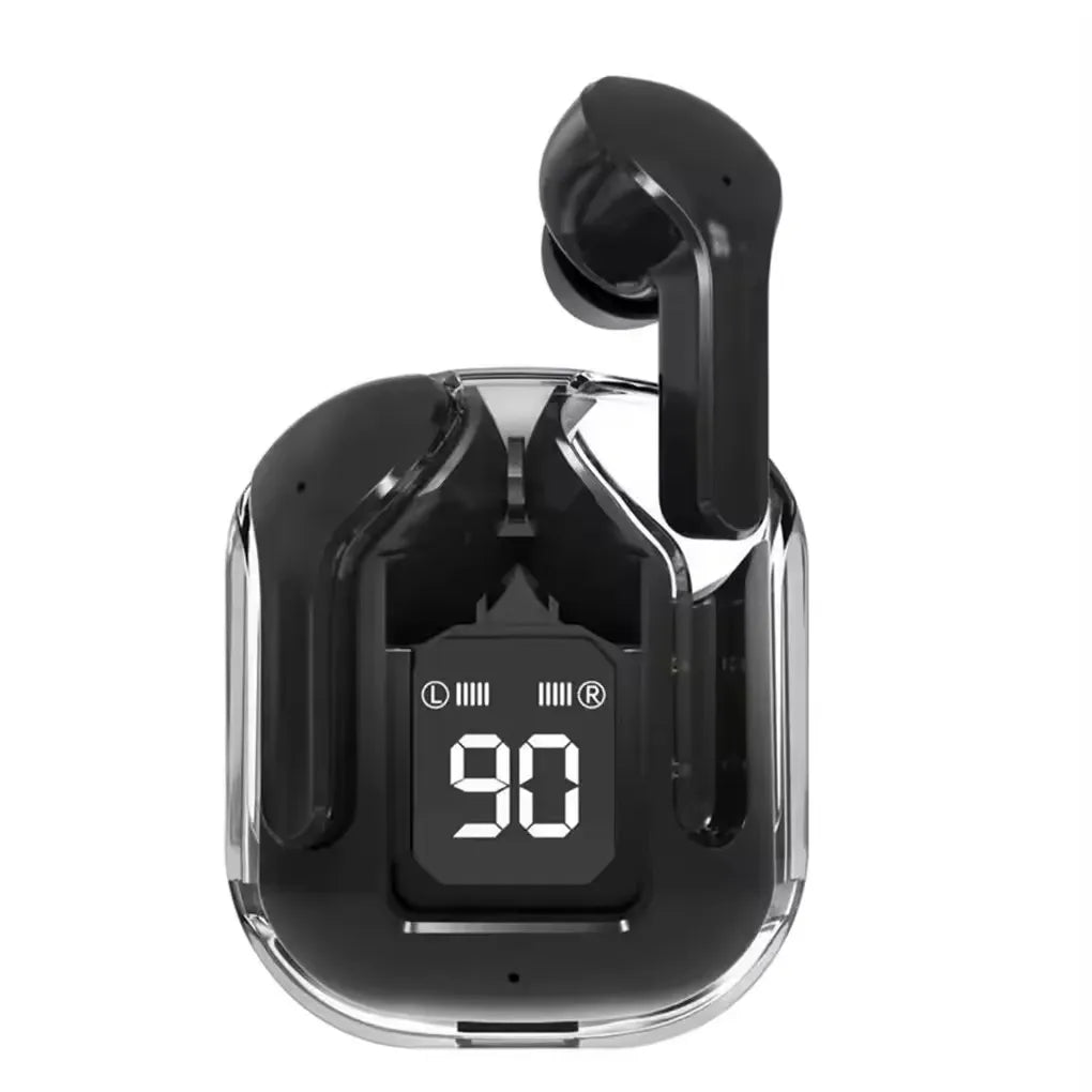 TWS Wireless Bluetooth Earphone Noise Canceling HiFi Stereo Sport Headphones with Digital Display Transparent Charging Case Lauzudan Global Store
