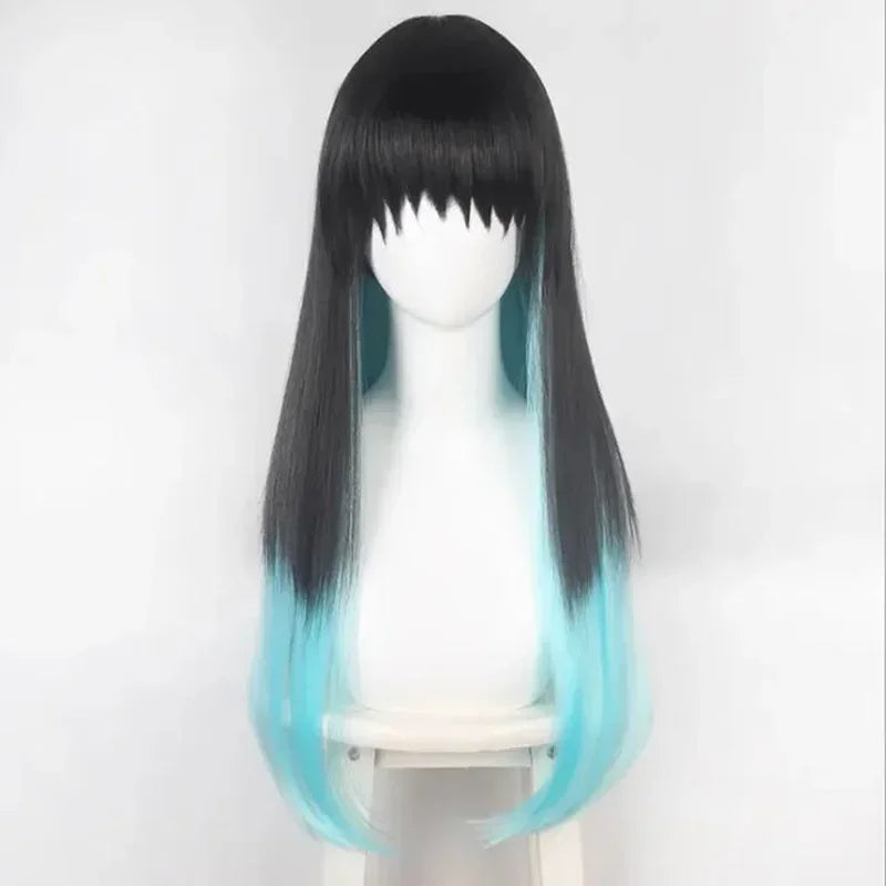 Bilibili Anime Demon Slayers Kimetsu No Yaiba Tokitou Muichirou Cosplay Costumes Kisatsutai Uniform Wig Halloween Party Costume