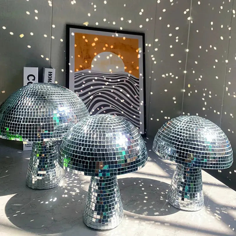 Disco Mushrooms Bedroom Decoration Disco Ball Mushroom Wedding AliExpress