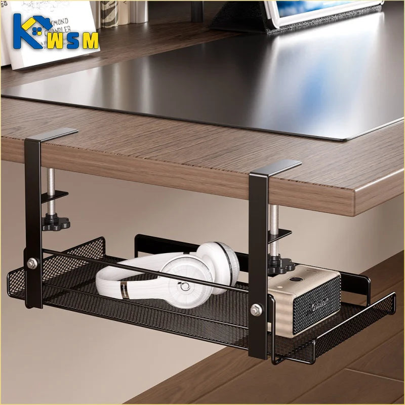 Under Desk Cable Management Tray No Drill Steel Desk Cable Organizers