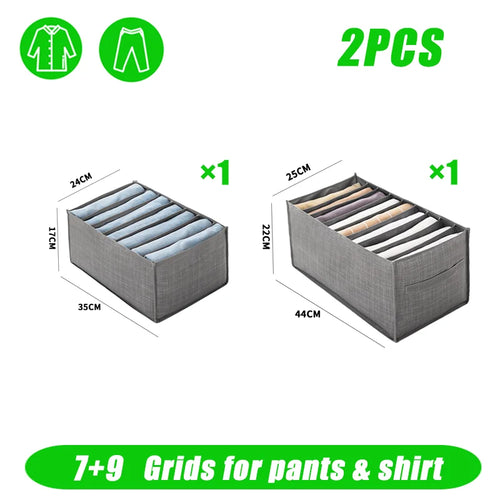 Closets Clothes Organizer Pants Jeans Storage Box Cabinet Organizer