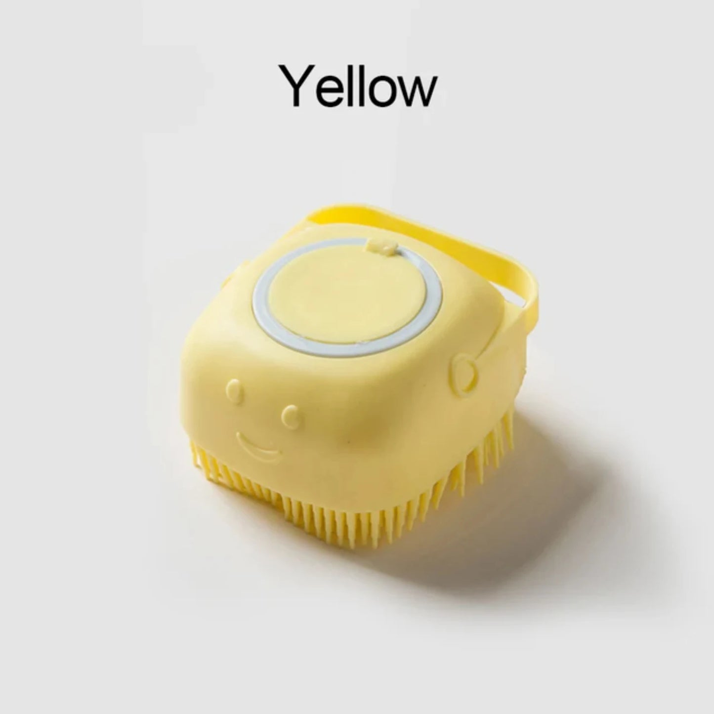 Silicone Pet Grooming Brush with Shower Gel Dispenser for Dogs and Cats