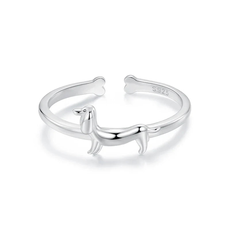 Adjustable Rings Real 925 Sterling Silver Stackable Engagement Zircon Open Size Rings For Women Jewelry