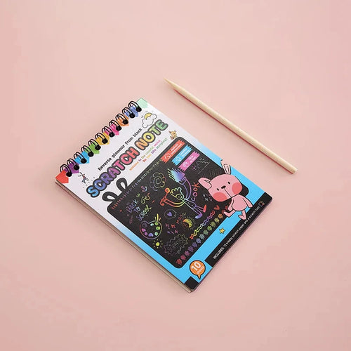 Montessori Scratch Painting Note Scratch Art Paper DIY Children Magic