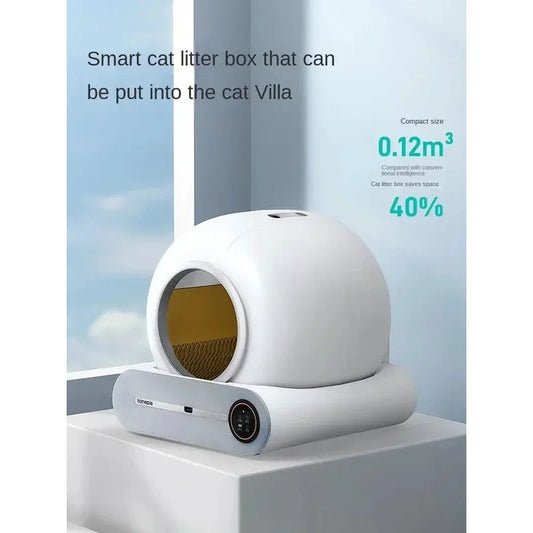 Tonepie-automatic smart litter box for cats, self-cleaning, fully closed, 65L, pet litter tray All-purpose Storage Supplies Store