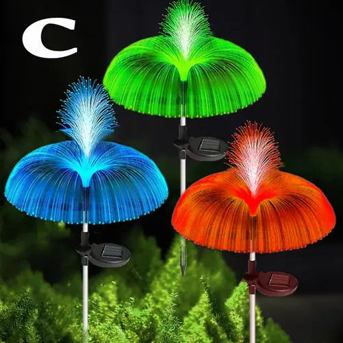 1-10pcs 7Color Changing Outdoor Lamp Solar Jellyfish Lights Waterproof