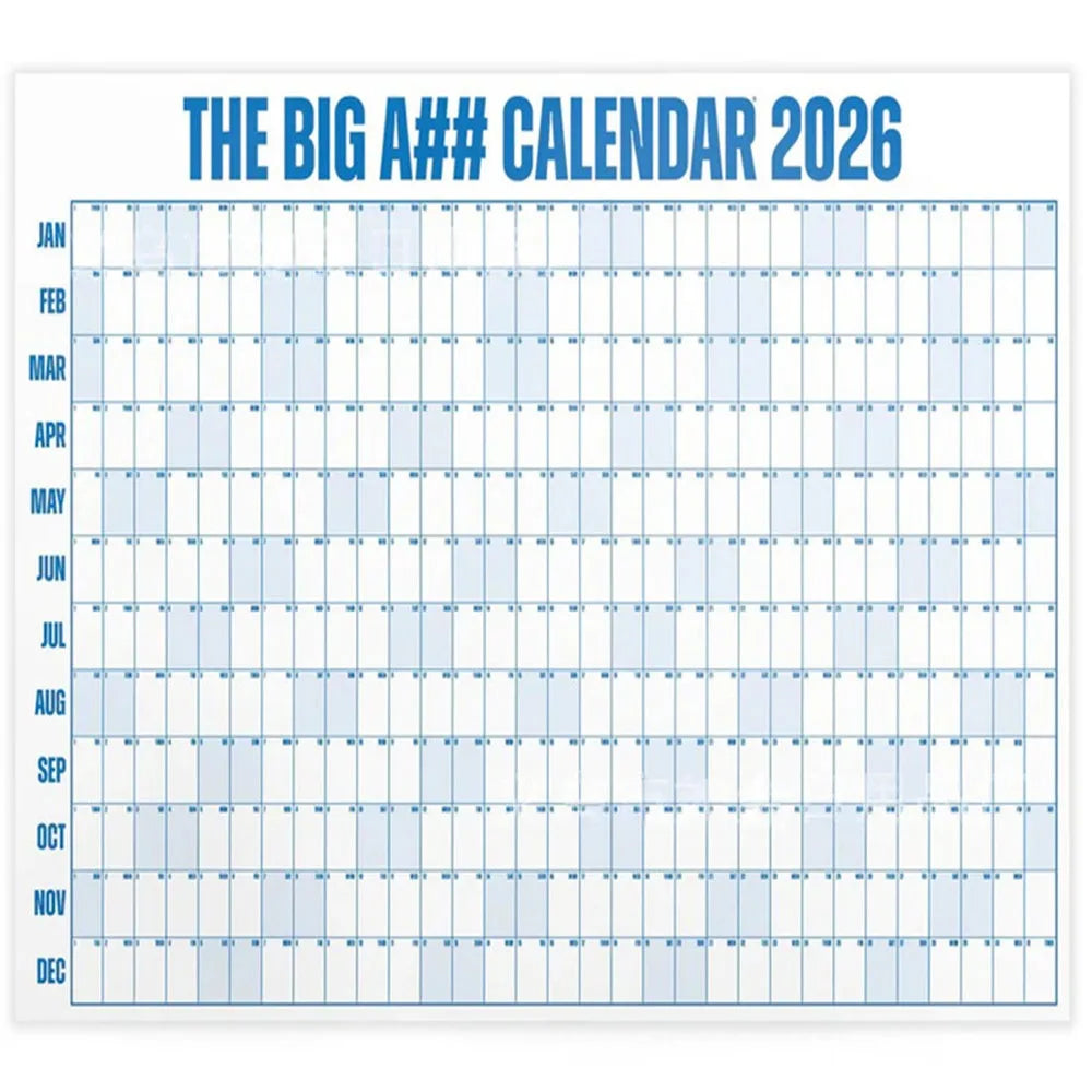 FocusFlow™ 2026 Year-at-a-Glance Planner 🖊️📅