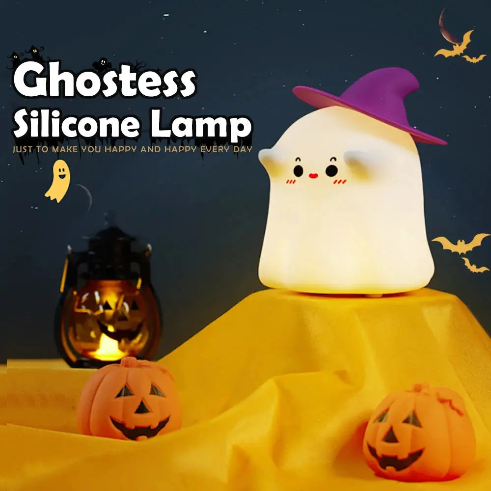 Halloween Pumpkin Night Lights Cute Soft Silicone Safe Lamp AliExpress