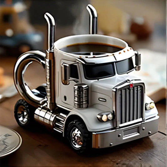 Creative Design Truck Coffee Mug Semi Truck Handcrafted Coffee Cup AliExpress