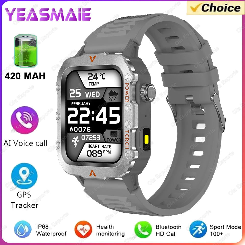 Military GPS Smartwatch – Rugged & Adventure-Ready