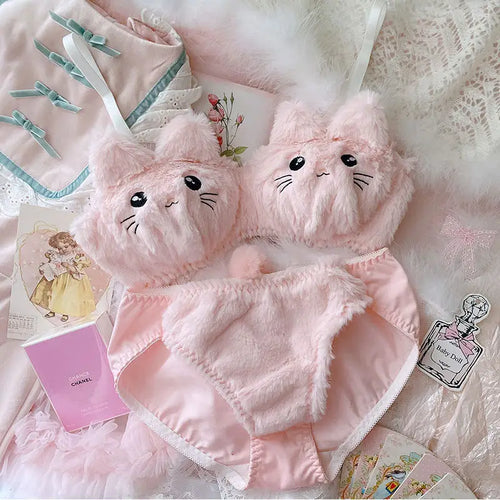 Japanese Girls Cute Lingerie For Women Cartoon Bear Students Plush