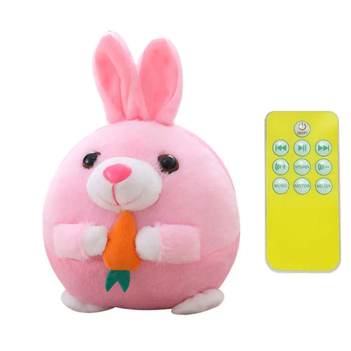 Cartoon Pig Active Moving Pet Plush Toy USB Rechargeable Interactive