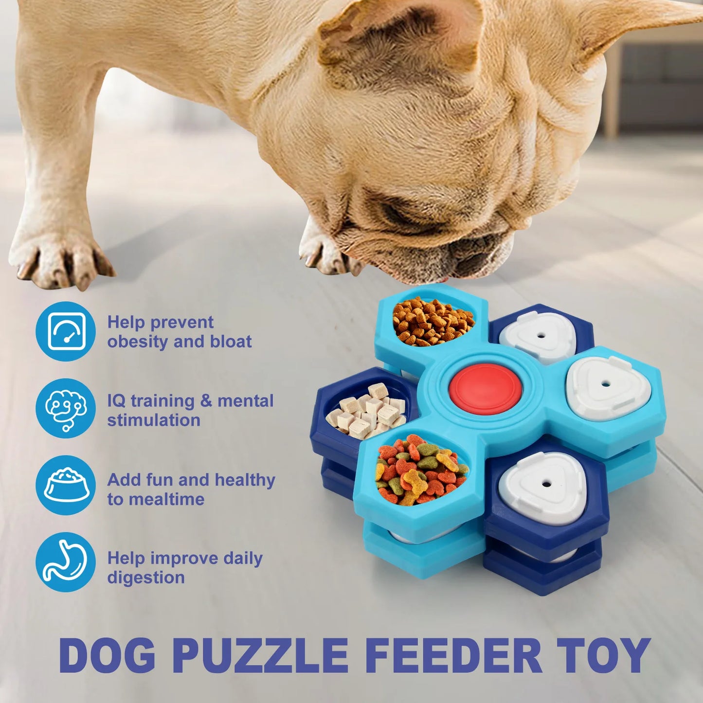 New educational pet toys Multi-layer rotating Turntable Slow food