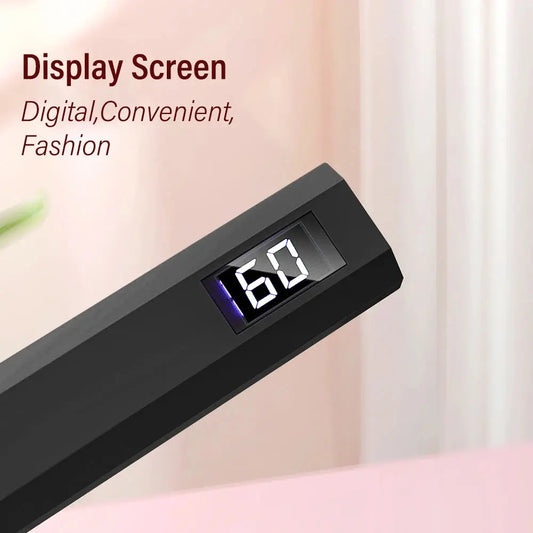 YIKOOLIN Mini Nail Lamp with LED Display Portable Mini UV Light for Gel Nails with 2 Timers Fast Charging Small UV Light YIKOOLIN Official Store