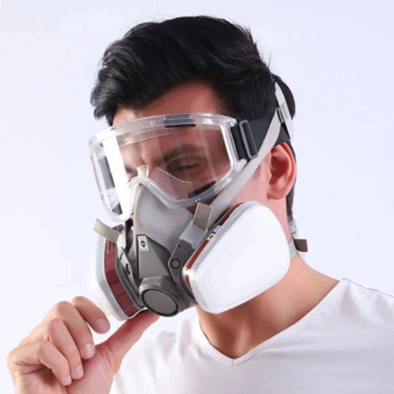 New 7in1/16in1 6200 Dust Gas Respirator Half Face Dust Mask For Painting Spraying Organic Vapor Chemical Gas Filter Work Safety Stone's Store
