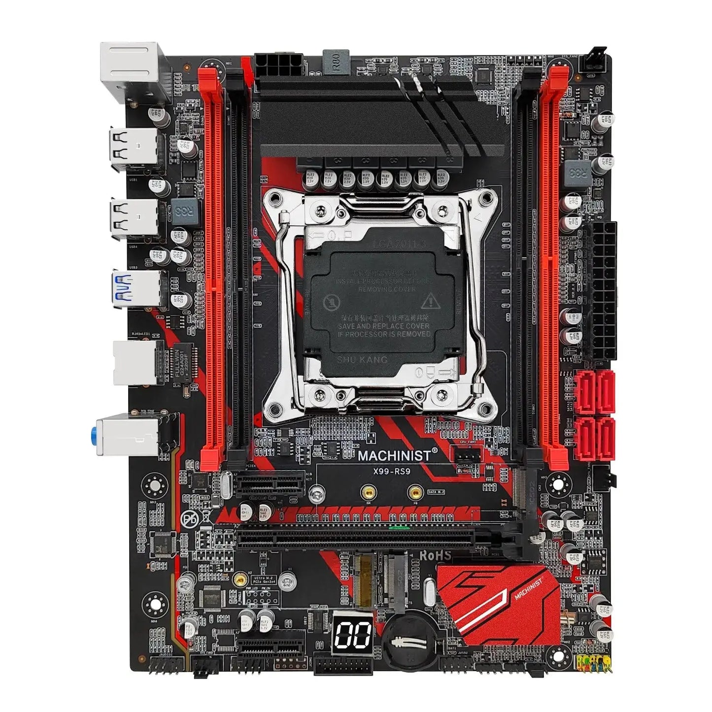 MACHINIST RS9 X99 Motherboard Support Xeon E5 V3 V4 LGA 2011-3 CPU Processor DDR4 RAM Four Channel and SATA PCI-E M.2 Slot Stone's Store