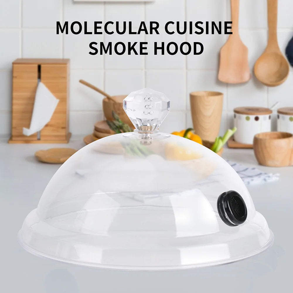 Home Smoking Dome Cover Kitchen Cooking Smoke Hood Acrylic Smoke