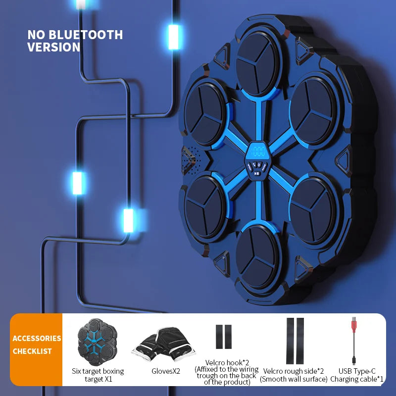 Smart Bluetooth Music Boxing Machine,Decompression,Fighting Fitness Home Boxing Wall Target Boxing Trainer Boxing Accessories Ponerait Benzhou Store