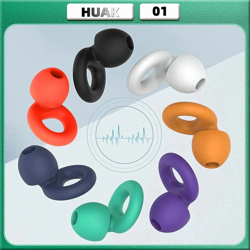 HUAK Quiet Ear Plugs for Noise Reduction – Super Soft, Reusable