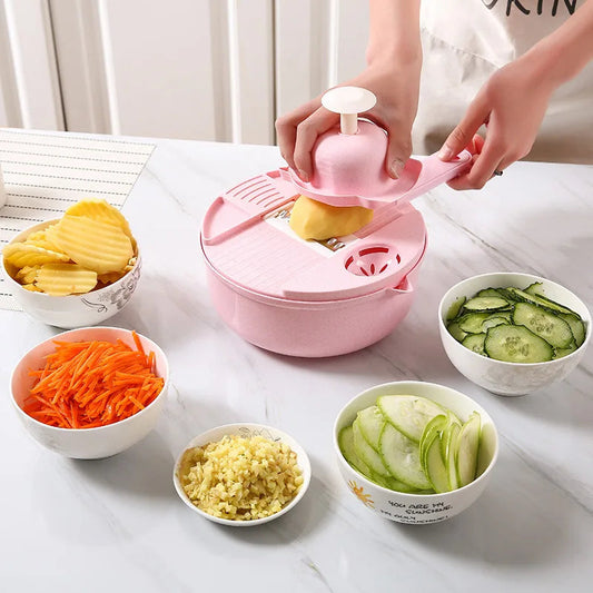 1Pc Green/Blue/Pink Kitchen Multifunctional Salad Utensils Vegetable Chopper Carrot Potato Manual Shredder Cook Vegetable Tools Shop1103816097 Store