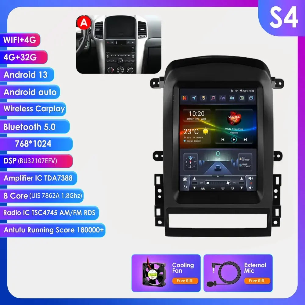 Chevrolet Captiva Sport 2006 - 2012 Multimedia Hizpo Auto Radio Global Store