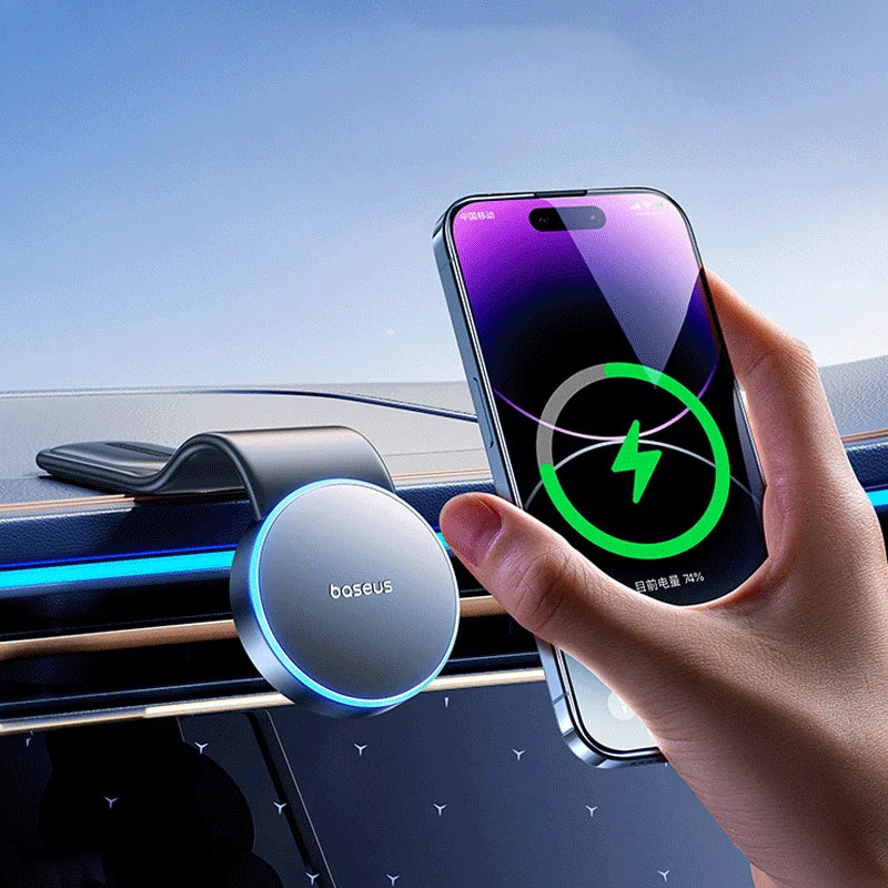 Toocki 15W Wireless Car Charger Bendable Magnetic Car Phone Holder for