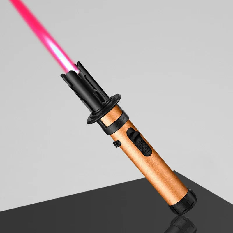 Turbo Torch Jet Gas Lighter High Firepower Windproof Spray Gun Kitchen Cooking Smoking Accessories Jewelry Welding Cigar Lighter Unusual lighters Store