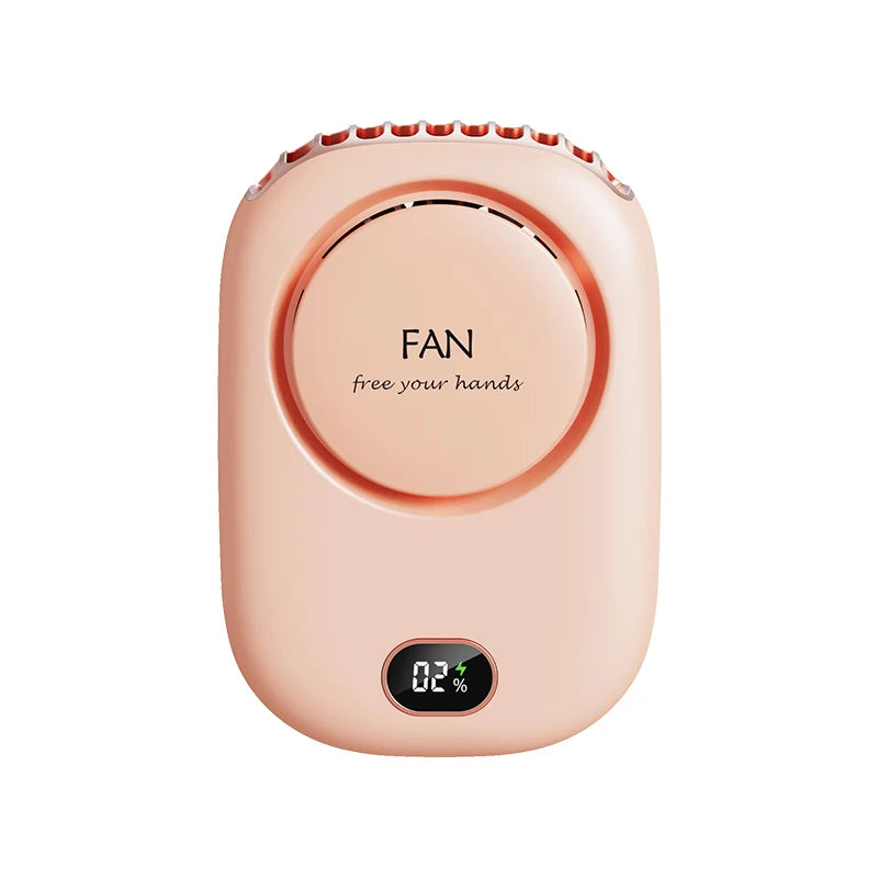 Portable Hanging Neck Fan Mini Cooling Waist Fans Bladeless USB Rechargeable Sports Cooler Fan For Outdoor Sports Travel