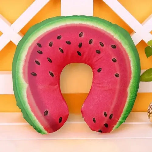 Cute Cartoon INS Style Travel Neck Pillow U-Shaped Panda Rainbow Cloud
