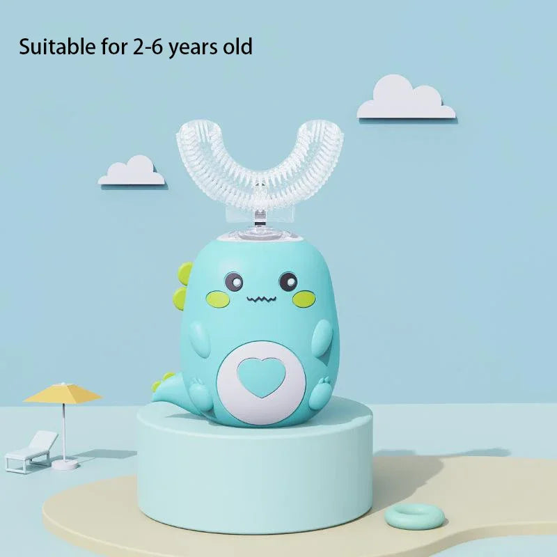 Electric U-shaped Toothbrush Children Sonic Toothbrush 360 Degrees Smart Dental Tooth Brush Teeth Whitening for Waterproof Kids