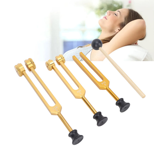 Tuning Fork Healing Instrument 512Hz Aluminum Alloy Relax Tuning Fork Set Corrosion Resistant Portable for Clinical