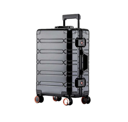 2024 New Large Capacity Durable Luggage Sets Aluminum Suitcase Women Girl Carry-On Boarding Travel 20/24/29 Big Save Store