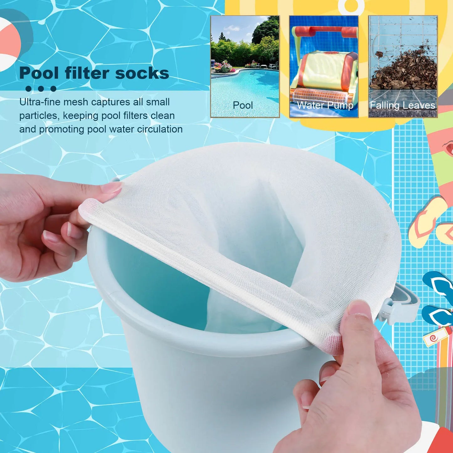 Trap Debris: Skimmer Basket Socks for Clean Pools