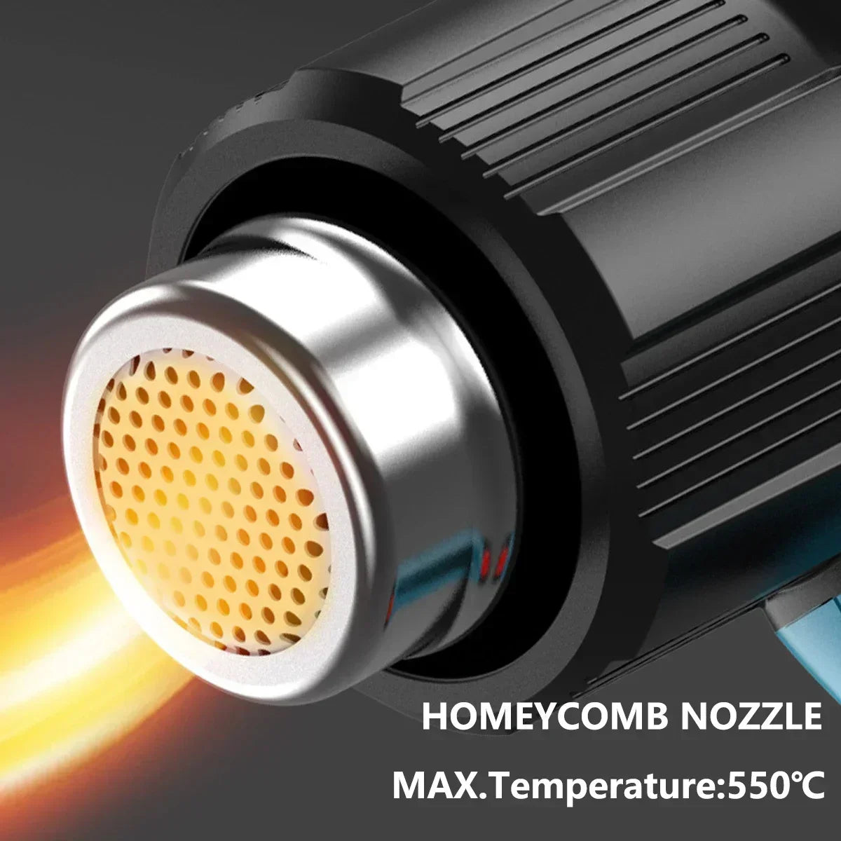Cordless Heat Gun Wind Speed Optional Temperature adjustment With LED