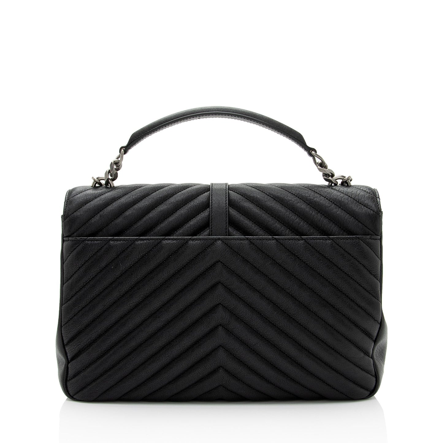 Saint Laurent Matelasse Calfskin Monogram College Large Shoulder Bag (SHF-6MZ4bL)