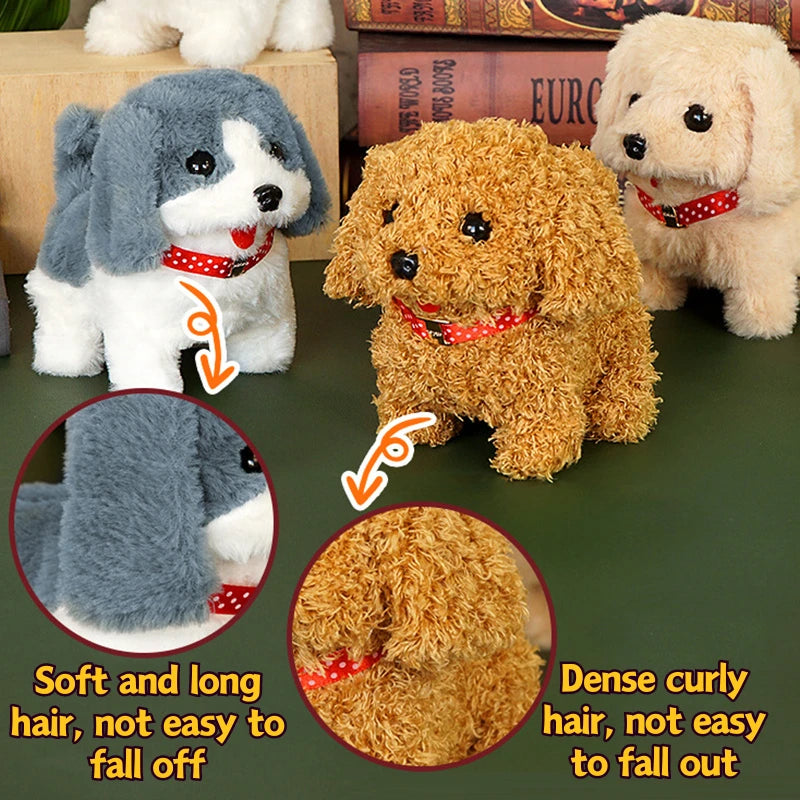 Realistic Electric Simulation Smart Dog Plush Toy Cute Little Puppy