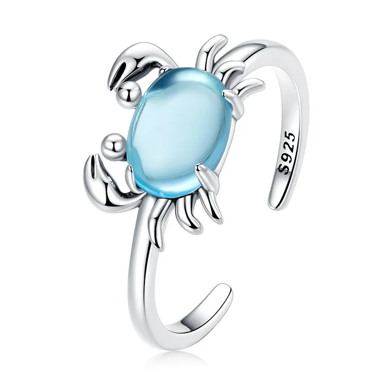Adjustable Rings Real 925 Sterling Silver Stackable Engagement Zircon Open Size Rings For Women Jewelry