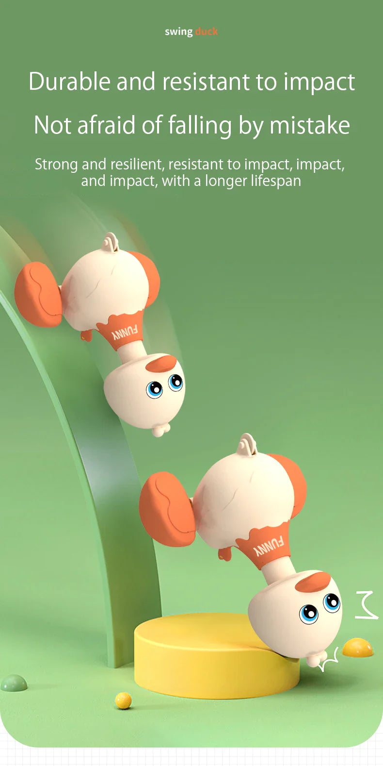 Baby Spielzeug Schaukel Ente Spielzeug Cartoon Presse Fahrzeuge gleiten Tier Trägheit zurückziehen Autos frühe Bildung Spielzeug für Kleinkinder Jungen Mädchen