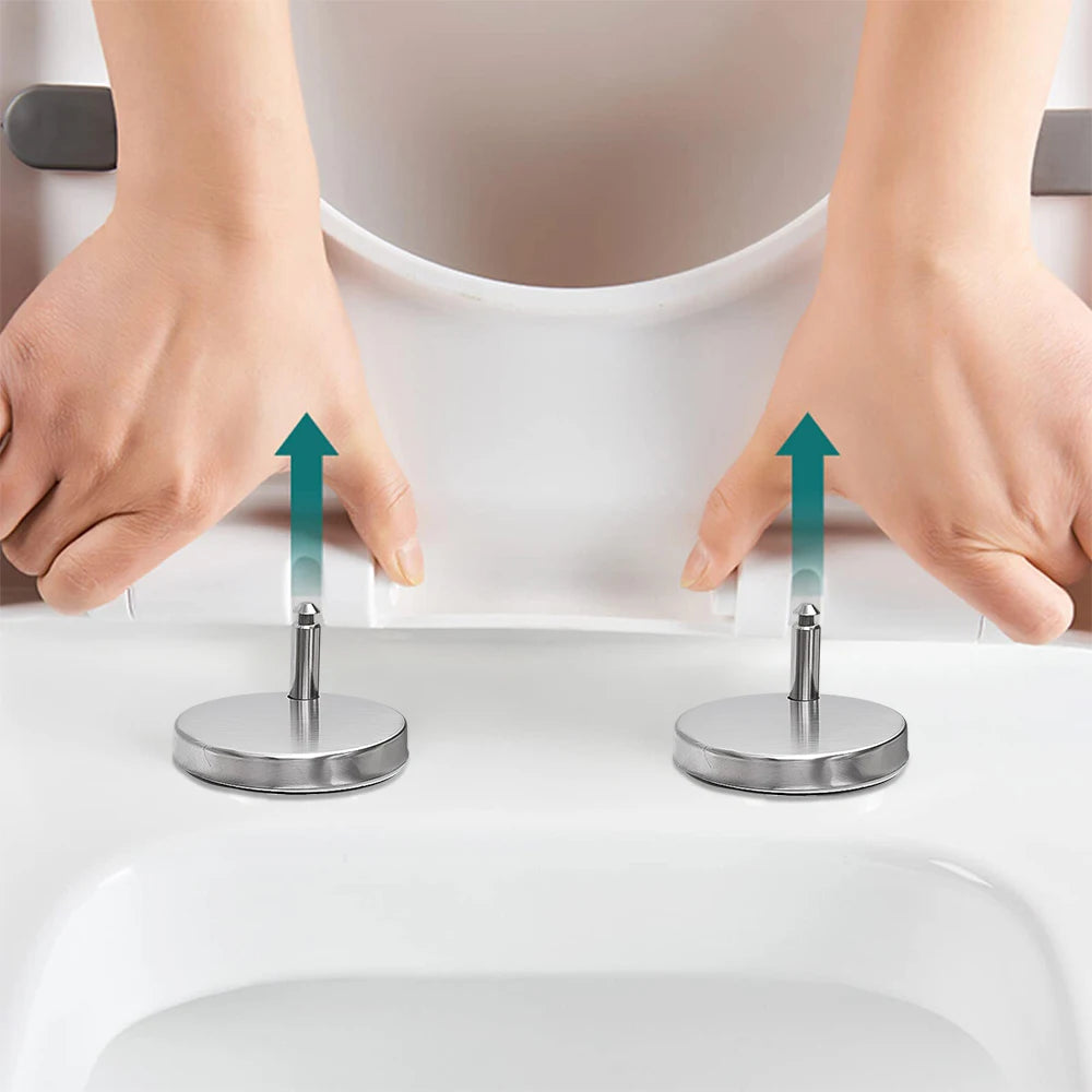 Rust-Resistant Stainless Steel Toilet Seat Fixing Kit – Easy Installation (2 Pack)