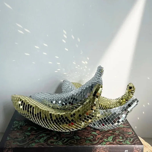 Disco Banana Apple Art Home Decoration Mirror Reflective Disco Decor AliExpress
