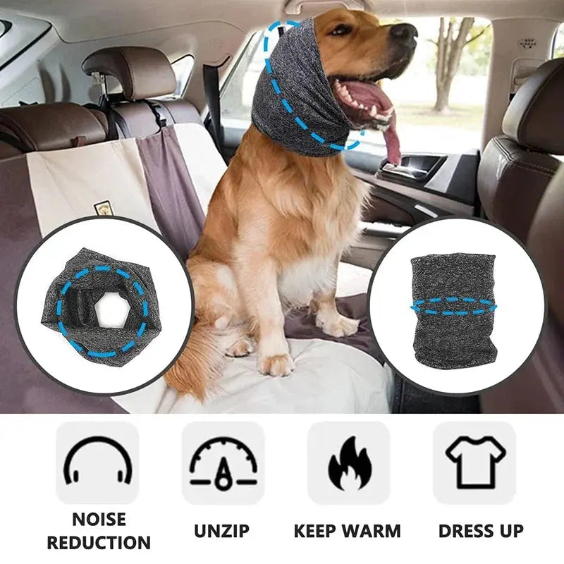 Dog Ear Muffs Noise Protection Covers Hearing Wrap Earmuff Winter