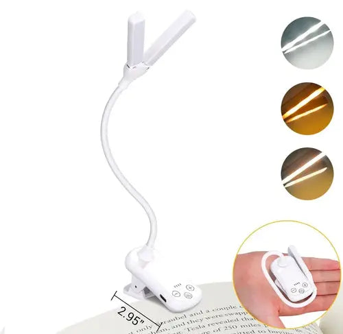 Dual Heads 14 LED Touch Control Reading Light with 3 Colors&8 AliExpress