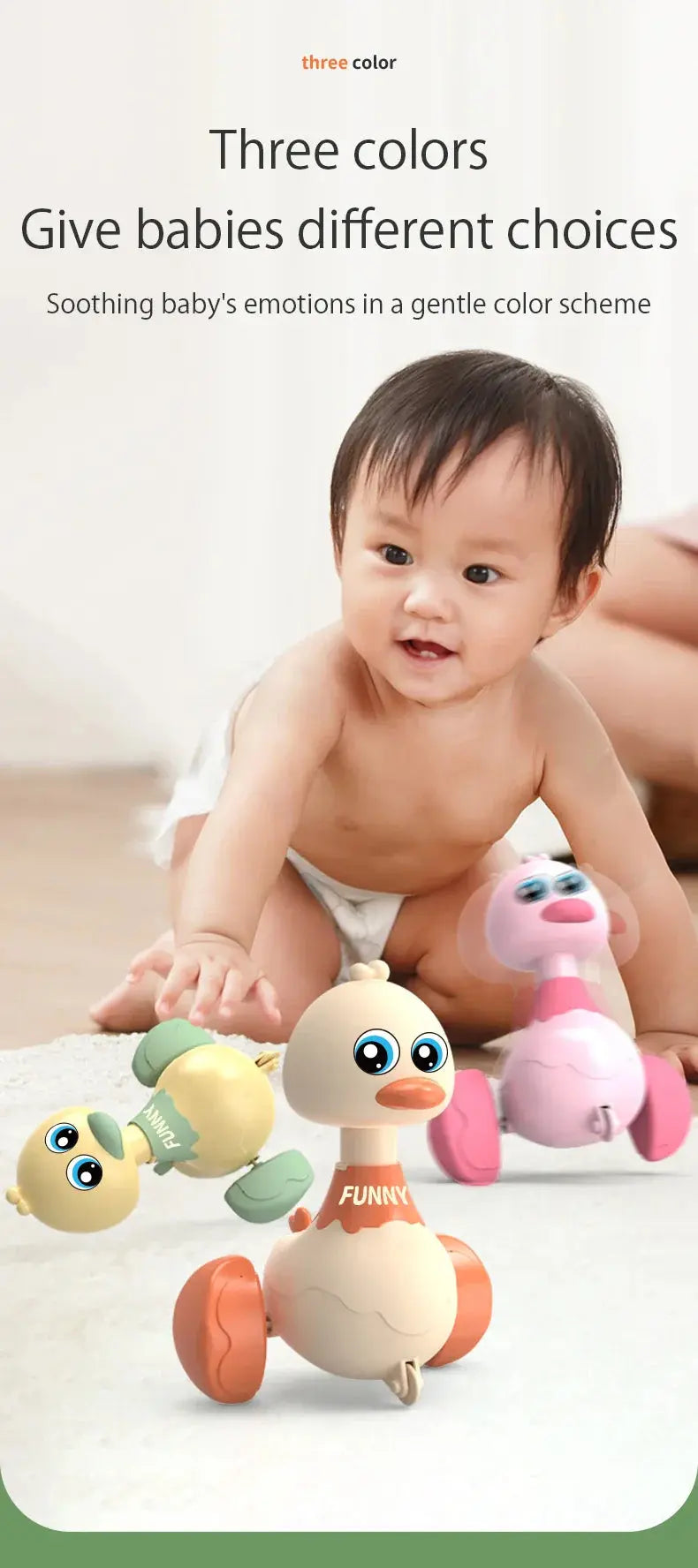 Baby Spielzeug Schaukel Ente Spielzeug Cartoon Presse Fahrzeuge gleiten Tier Trägheit zurückziehen Autos frühe Bildung Spielzeug für Kleinkinder Jungen Mädchen CONUSEA Official Store